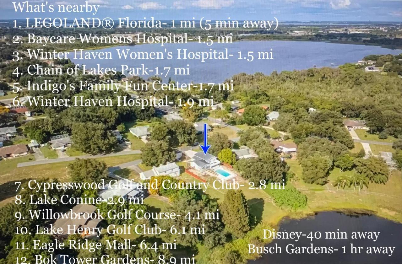 Stylish Lake Home With Huge Pool, Arcade With Ps5,And Theater Just 5 Min From Legoland Winter Haven Exterior photo